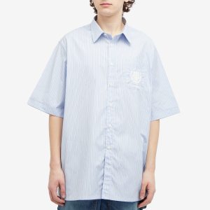 Givenchy Crest Logo Stripe Short Sleeve Shirt