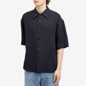 Auralee Linen Silk Short Sleeve Shirt
