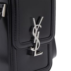Saint Laurent YSL Logo Leather Phone Case