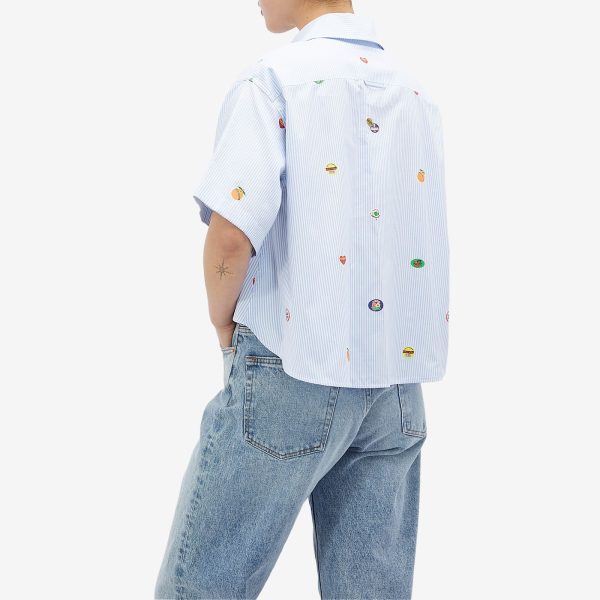 Kenzo Fruit Stickers Cropped Shirt