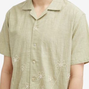 Kartik Research Hand Embroidered Flower Shirt