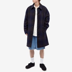 A.P.C. Maxime Check Wool Overcoat