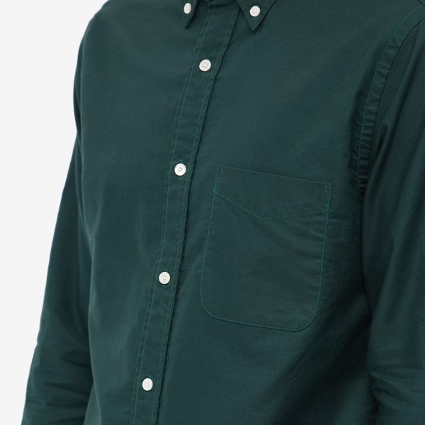 Beams Plus Button Down Solid Oxford