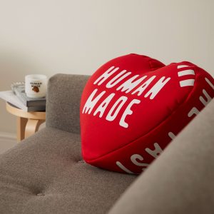 Human Made Heart Beads Cushion