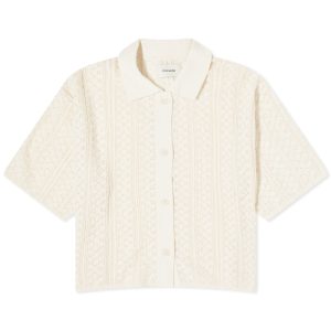 Holzweiler Loch Crochet Knit Shirt