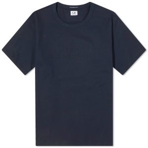 C.P. Company 30/2 Mercerized Jersey Twisted Logo T-Shirt
