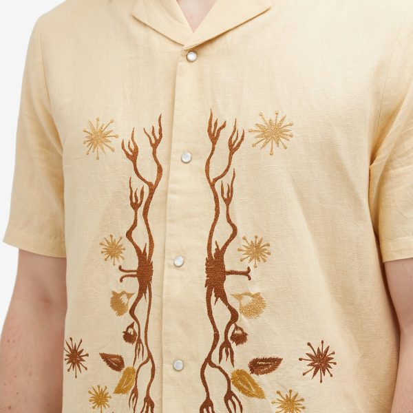 Magic Castles Wave Embroidered Vacation Shirt