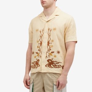 Magic Castles Wave Embroidered Vacation Shirt