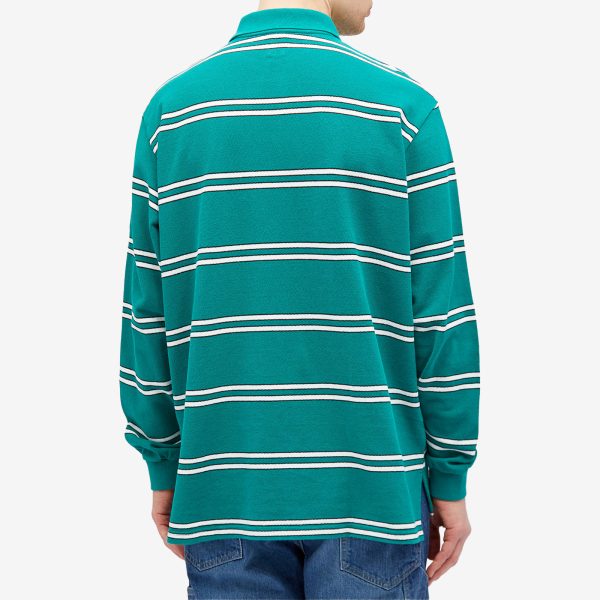 Human Made Long Sleeve Striped Polo Shirt