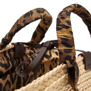 Dolce & Gabbana Leopard Logo Basket Bag