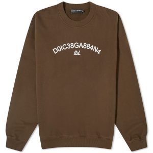 Dolce & Gabbana Number Logo Crew Sweatshirt
