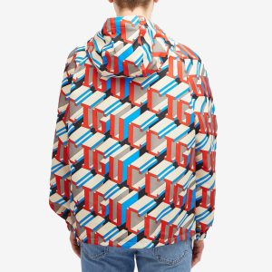 Gucci Pixel Logo Hooded Jacket