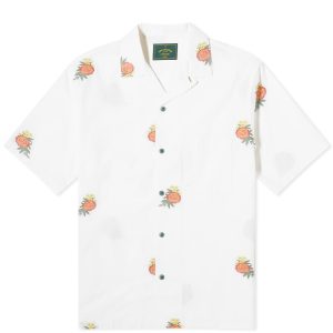 Portuguese Flannel Embroidered Bouquet Vacation Shirt