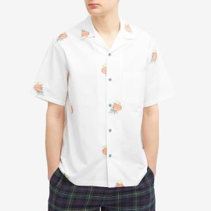 Portuguese Flannel Embroidered Bouquet Vacation Shirt