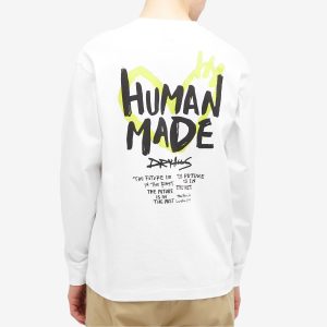 Human Made Heart Back Print Long Sleeve T-Shirt