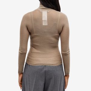 Max Mara High Neck Knitted Top
