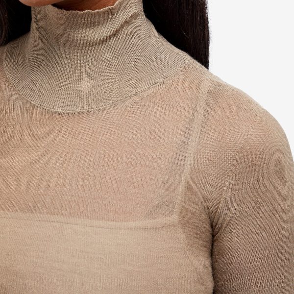 Max Mara High Neck Knitted Top