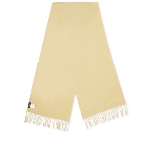 A.P.C. Ambroise Embroidered Logo Scarf