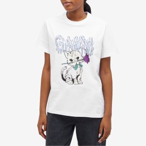 GANNI Ganni Cat relaxed t-shirt