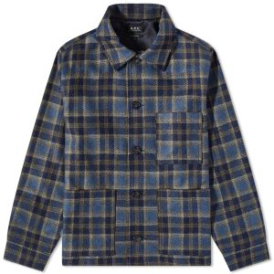A.P.C. Emile Checked Wool Chore Jacket