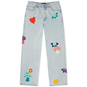 Nahmias Crochet Patchwork Jeans