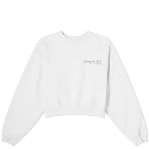Sporty & Rich French Cropped Crew Sweat