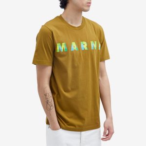 Marni Gingham Logo T-Shirt