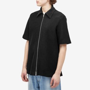 Jil Sander Plus Fine Cord Zip Short Sleeve Shirt