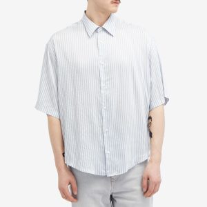 AMI Paris Boxy Short Sleeve Stripe Shirt