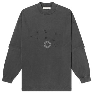 1017 ALYX 9SM Double Sleeve Laser Cut Logo T-Shirt
