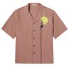 Valentino Flower Embroidery Vacation Shirt
