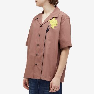 Valentino Flower Embroidery Vacation Shirt