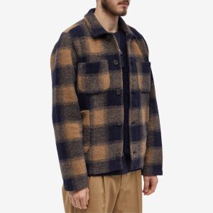 Universal Works Check Wool Fleece Lumber Jacket