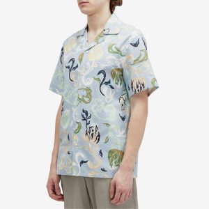 Lanvin Short Sleeve Patch Vacation Shirt