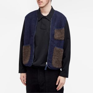 Universal Works Wool Fleece Zip Gilet
