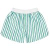 Ganni Stripe Cotton Elasticated Shorts
