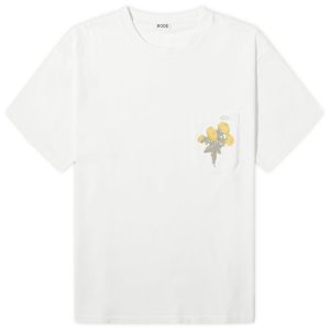BODE Embroidered Bouquet Pocket T-Shirt