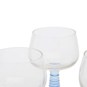 HKliving Swirl Wine Glass High - Set of 4