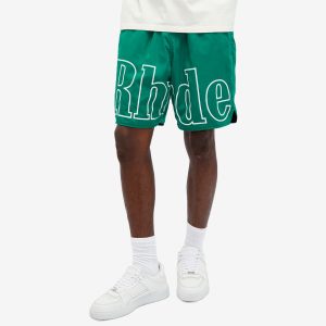 Rhude Logo Track Shorts