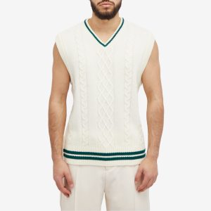 about:blank Cable Knit Vest