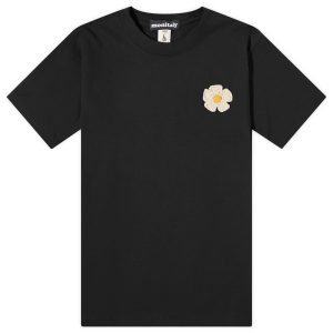 Monitaly Crochet Flower T-Shirt