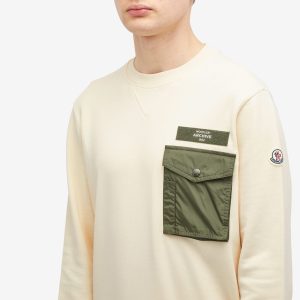 Moncler Long Sleeve Nylon Pocket T-Shirt
