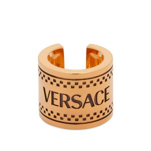 Versace Chunky Logo Ring