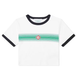 Casablanca Logo Stripe Ringer T-Shirt