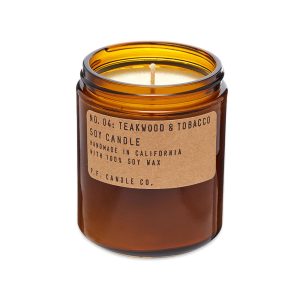 P.F. Candle Co No.04 Teakwood & Tobacco Soy Candle