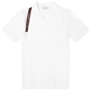 Alexander McQueen Tape Logo Harness Polo Shirt