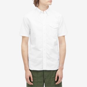 Beams Plus Button Down Short Sleeve Oxford Shirt
